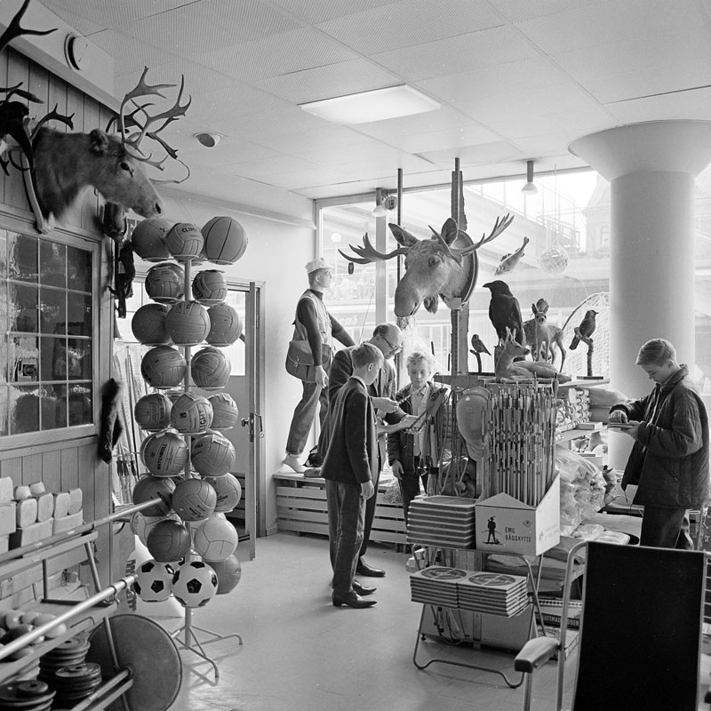 Widforss butik på Sergelgatan 1964